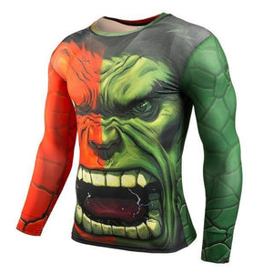 Long Sleeve Crossfit 3D Superman T Shirt