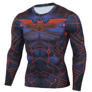 Long Sleeve Crossfit 3D Superman T Shirt