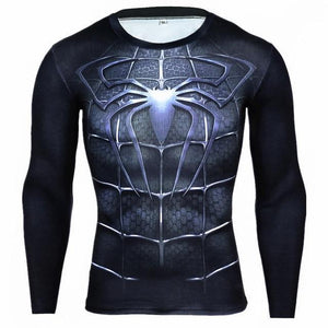 Long Sleeve Crossfit 3D Superman T Shirt