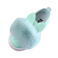 Load image into Gallery viewer, Bunny Pom Toddler Baby Fur Sneakers