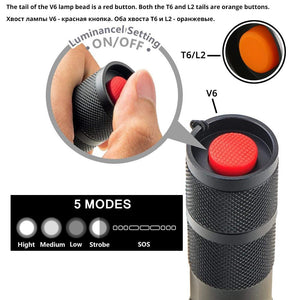 LED Torch 5 lighting modes